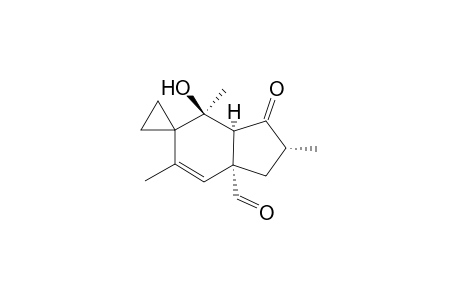 (-)-spiro[1-Formyl-5-hydroxy-3,5,8-trimethylbicyclo[4.3.0]non-2-en-7-one-4,1'-cyclopropane]