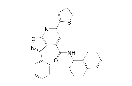 3-phenyl-N-(1,2,3,4-tetrahydro-1-naphthalenyl)-6-(2-thienyl)isoxazolo[5,4-b]pyridine-4-carboxamide