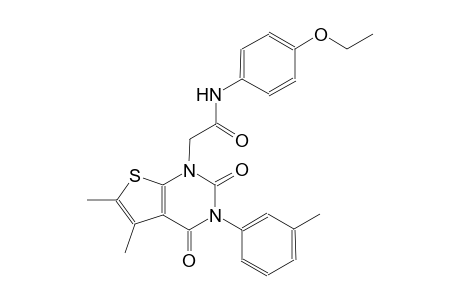 2-(5,6-dimethyl-3-(3-methylphenyl)-2,4-dioxo-3,4-dihydrothieno[2,3-d]pyrimidin-1(2H)-yl)-N-(4-ethoxyphenyl)acetamide