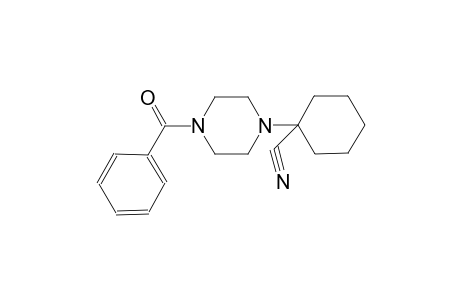 cyclohexanecarbonitrile, 1-(4-benzoyl-1-piperazinyl)-