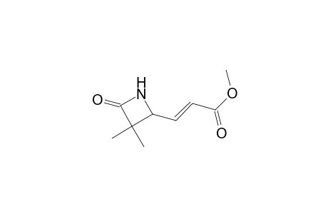 (E)-3-(3,3-dimethyl-4-oxo-2-azetidinyl)-2-propenoic acid methyl ester