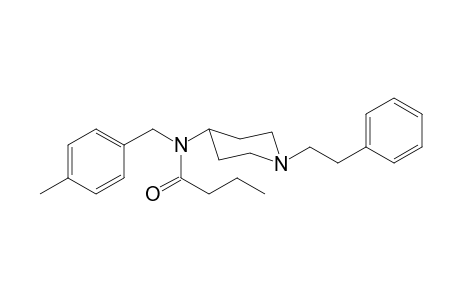 N-(4-Methylbenzyl)-N-(1-(2-phenylethyl)-4-piperidyl)butyramide