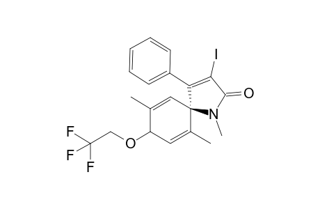 cis-3-Iodo-1,6,9-trimethyl-4-phenyl-8-(2,2,2-trifluoroethoxy)-1-azaspiro[4.5]deca-3,6,9-trien-2-one