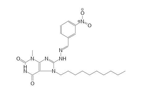 3-nitrobenzaldehyde (7-decyl-3-methyl-2,6-dioxo-2,3,6,7-tetrahydro-1H-purin-8-yl)hydrazone