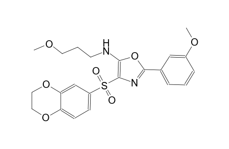 5-oxazolamine, 4-[(2,3-dihydro-1,4-benzodioxin-6-yl)sulfonyl]-2-(3-methoxyphenyl)-N-(3-methoxypropyl)-
