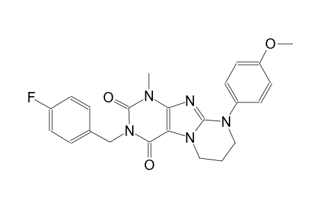 3-(4-fluorobenzyl)-9-(4-methoxyphenyl)-1-methyl-6,7,8,9-tetrahydropyrimido[2,1-f]purine-2,4(1H,3H)-dione