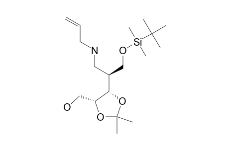 1-ALLYLAMINO-2-(TERT.-BUTYLDIMETHYLSILOXY)-METHYL-1,2-DIDEOXY-3,4-O-ISOPROPYLIDENE-D-RIBITOL
