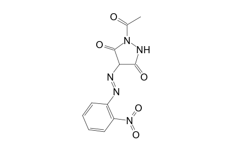 1-Acetyl-4-(2'-nitrophenylazo)-3,5-pyrazolidinedione