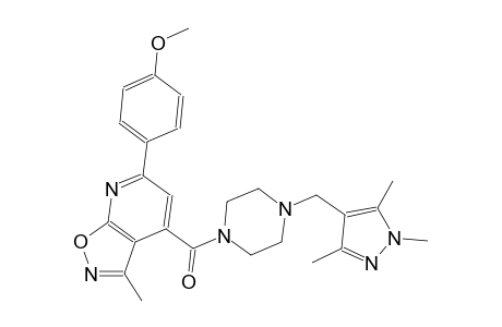 isoxazolo[5,4-b]pyridine, 6-(4-methoxyphenyl)-3-methyl-4-[[4-[(1,3,5-trimethyl-1H-pyrazol-4-yl)methyl]-1-piperazinyl]carbonyl]-
