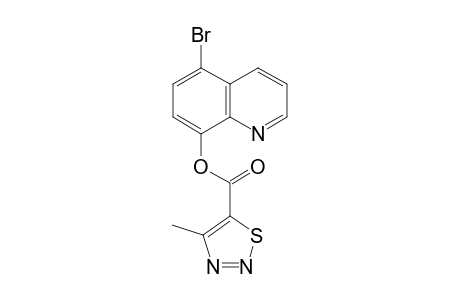 1,2,3-Thiadiazole-5-carboxylic acid, 4-methyl-, 5-bromo-8-quinolinyl ester