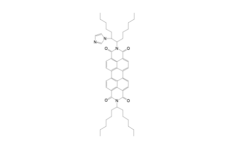 9-(1'-Hexylheptyl)-2-[1"-hexyl-2"-(1H-imidazol-1'"-yl)heptyl]anthra[2,1,9-def : 6,5,10-d'e'f']diisoquinoline-1,3,8,10-tetrone