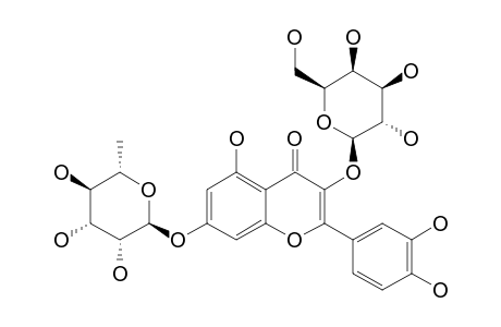 QUERCETIN-3-O-BETA-D-GALACTOPYRANOSYL-7-O-ALPHA-L-RHAMNOPYRANOSIDE