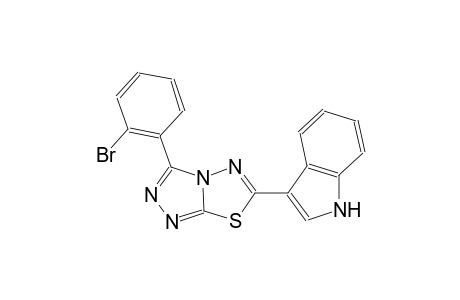 1H-indole, 3-[3-(2-bromophenyl)[1,2,4]triazolo[3,4-b][1,3,4]thiadiazol-6-yl]-