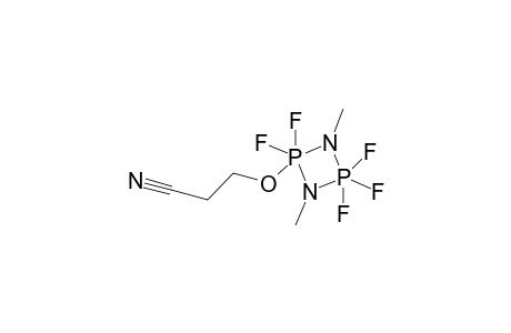 1,3,2,4-Diazadiphosphetidine, 2-(2-cyanoethoxy)-2,2,4,4,4-pentafluoro-2,2,4,4-tetrahydro-1,3-dimethyl-