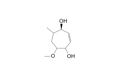 t-5-methoxy-t-7-methylcyclohept-2-ene-r-1,c-4-diol