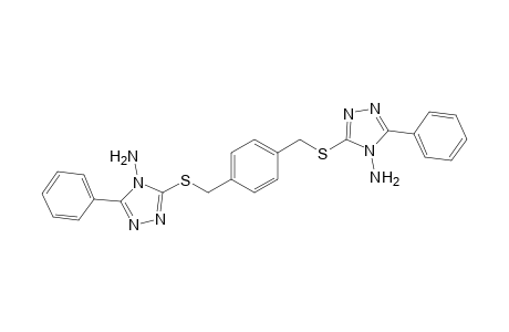 1,4-Bis(4-amino-5-phenyl-1,2,4-triazol-3-ylsulfanylmethyl)-benzene