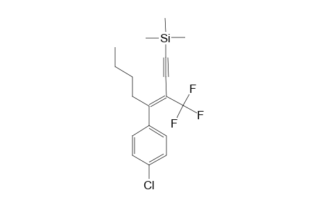 (Z)-4-(4-CHLOROPHENYL)-3-TRIFLUOROMETHYL-1-TRIMETHYLSILYL-3-HEPTEN-1-YNE