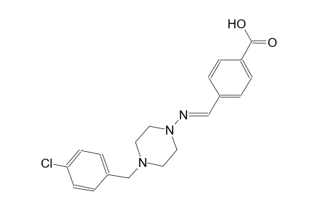 benzoic acid, 4-[(E)-[[4-[(4-chlorophenyl)methyl]-1-piperazinyl]imino]methyl]-