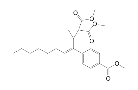 1,1-Bis(methoxycarbonyl)-2-[1'-(4''-methoxycarbonylphenyl)oct-1'-enyl]cyclopropane