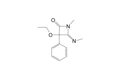 3-Ethoxy-1-methyl-4-methylimino)-3-phenyl-2-azetidinone-