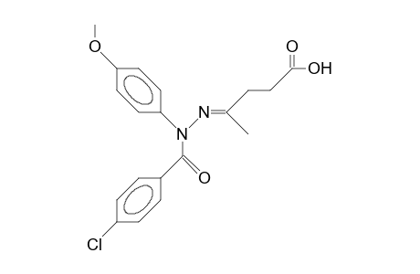 Levulinic acid, N2-P-chlorobenzoyl-N2-P-methoxy-phenyl-hydrazone