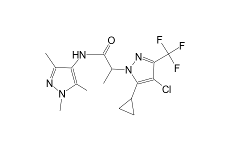2-[4-chloro-5-cyclopropyl-3-(trifluoromethyl)-1H-pyrazol-1-yl]-N-(1,3,5-trimethyl-1H-pyrazol-4-yl)propanamide