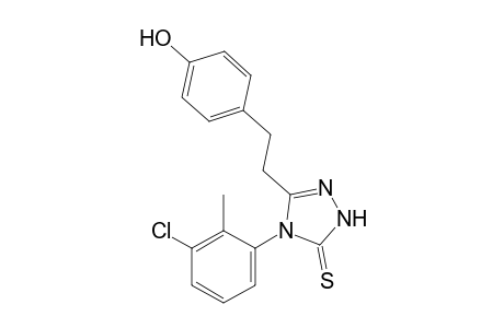 4-(3-chloro-o-tolyl)-3-(p-hydroxyphenethyl)-delta suqare-1,2,4-triazoline-5-thione