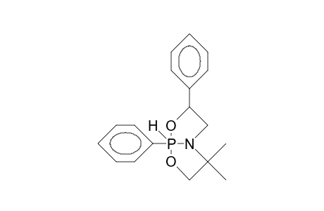 6,6-Dimethyl-1,3-diphenyl-2,8-dioxa-5-aza-1-phospha(V)bicyclo(3.3.0)octane