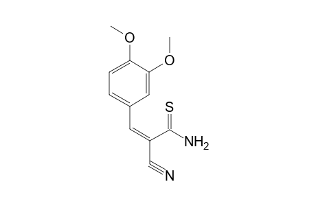 2-Cyano-3-(3,4-dimethoxyphenyl)thioacrylamide
