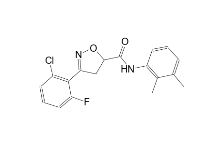3-(2-chloro-6-fluorophenyl)-N-(2,3-dimethylphenyl)-4,5-dihydro-5-isoxazolecarboxamide