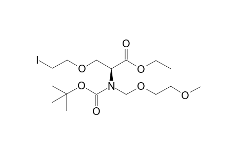 (S)-N-(tert-Butoxycarbonyl)-N-(methoxyethoxymethyl)-O-(2-iodoethyl)serine ethyl ester
