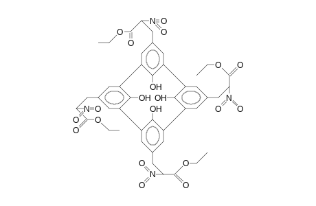 5,11,17,23-Tetrakis(2-nitro-2-ethoxycarbonyl-ethyl)-25,26,27,28-tetrahydroxy-calix(4)arene