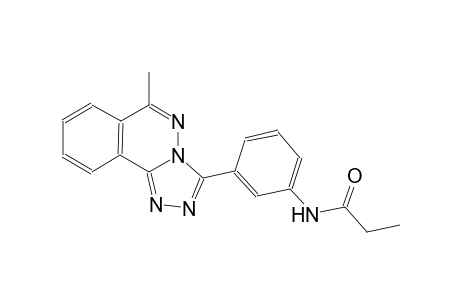 N-[3-(6-methyl[1,2,4]triazolo[3,4-a]phthalazin-3-yl)phenyl]propanamide