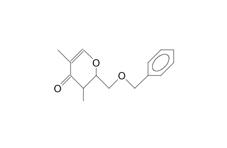 3,cis-5-Dimethyl-2-(benzyloxy-methyl)-2,3-dihydro-4H-pyran-4-one