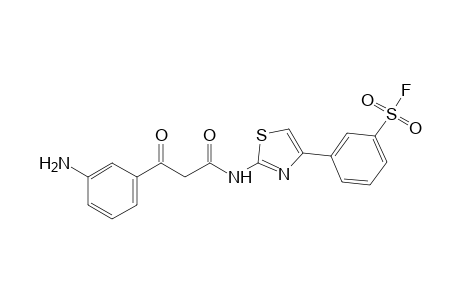 m-{2-[2-(m-aminobenzoyl)acetamido]-4-thiazolyl}benzenesulfonyl fluoride