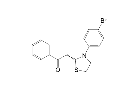 2-(3-(4-bromophenyl)thiazolidin-2-ylidene)-1-phenylethanone