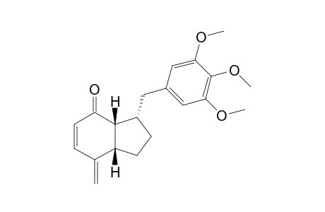 (3S*,3aR*,7aS*)-7-Methylene-3-(3,4,5-trimethoxybenzyl)-1,2,3,3a,7,7a-hexahydro-4H-inden-4-one