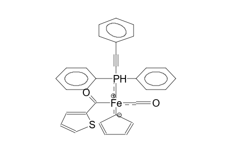SIGMA-THENOYL-NU5-CYCLOPENTADIENYL(PHENYLETHYNYLDIPHENYLPHOSPHINE)MONOCARBONYLIRON