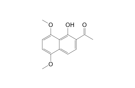 1-(1-hydroxy-5,8-dimethoxy-2-naphthalenyl)ethanone