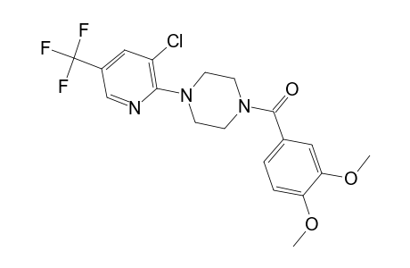 1-[3-chloro-5-(trifluoromethyl)pyridin-2-yl]-4-[(3,4-dimethoxyphenyl)carbonyl]piperazine