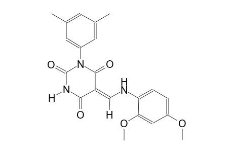 (5Z)-5-[(2,4-dimethoxyanilino)methylene]-1-(3,5-dimethylphenyl)-2,4,6(1H,3H,5H)-pyrimidinetrione