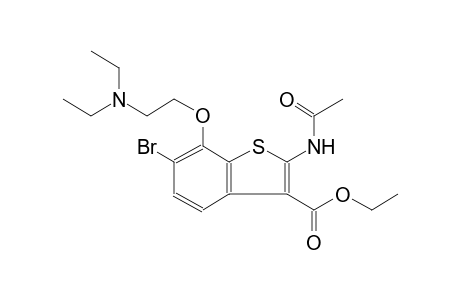 benzo[b]thiophene-3-carboxylic acid, 2-(acetylamino)-6-bromo-7-[2-(diethylamino)ethoxy]-, ethyl ester