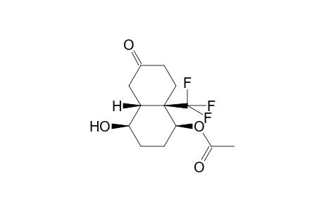5.beta.-acetoxy-8.beta.-hydroxy-3,4,4a.beta.,5,6,7,8,8a.beta.-octahydro-4a-trifluoromethylnaphthalene-2(1H)-one