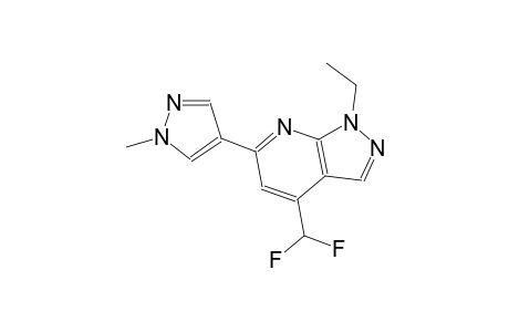 1H-pyrazolo[3,4-b]pyridine, 4-(difluoromethyl)-1-ethyl-6-(1-methyl-1H-pyrazol-4-yl)-