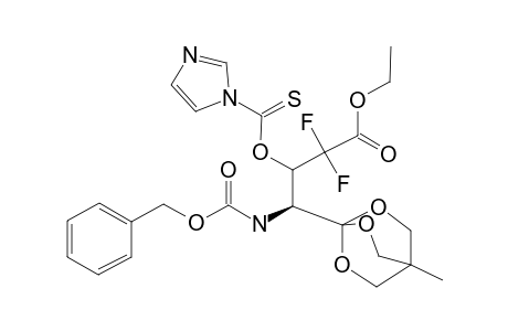 #22A+22B;1-[N-BENZYLOXYCARBONYL-(1S,2R/S)-1-AMINO-3,3-DIFLUORO-3-ETHOXYCARBONYL-4-OXYTHIOCARBONYLIMIDAZOLEPROPYL]-4-METHYL-2,6,7-TRIOXABICYCLO-[2.2.2]-OCTANE