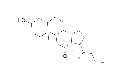 Cholan-12-one, 3-hydroxy-, (3.alpha.,5.beta.)-
