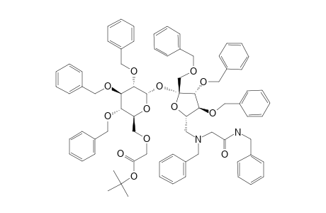 N-(2-BENZYLAMINO-2-OXOETHYL)-N-BENZYL-6'-AMINO-6'-DEOXY-1',2,3,3',4,4'-HEXA-O-BENZYL-6-O-(2-TERT.-BUTOXY-2-OXOETHYL)-SUCROSE