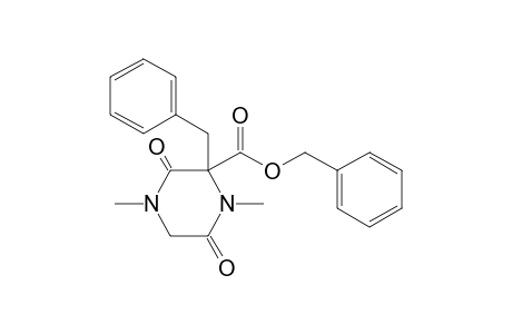 (phenylmethyl) 1,4-dimethyl-3,6-bis(oxidanylidene)-2-(phenylmethyl)piperazine-2-carboxylate