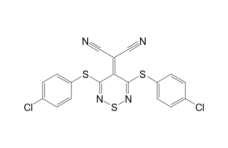 2-[3,5-bis[(4-chlorophenyl)sulfanyl]-1,2,6-thiadiazin-4-ylidene]propanedinitrile