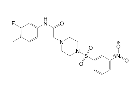 1-piperazineacetamide, N-(3-fluoro-4-methylphenyl)-4-[(3-nitrophenyl)sulfonyl]-
